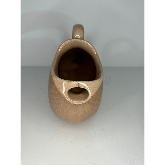 MCM Hull Pastels Pottery NULINE 1 QT Ice Lip PITCHER Peach Fish Scale AS IS - Picture 3 of 11